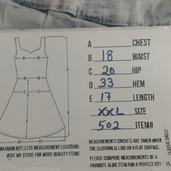 Jeaniologie Jean Skirt Size XXL Blue Stonewash - Picture 11 of 11